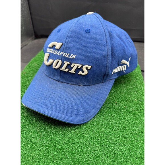 Puma Indianapolis Colts Baseball Cap Mens One Size Fits All Blue Football NFL - Picture 1 of 8